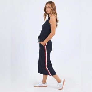 TOMMY HILFIGER Midi Skirt Navy Blue Lounge Sporty Skirt Women’s Small